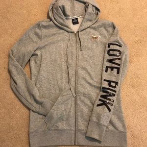 VS Pink comfy zip up